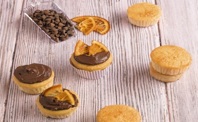 Cupcakes de choconaranja